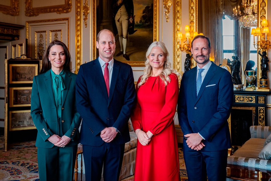 Принц Уильям и Кейт Миддлтон приняли в Виндзорском замке наследных принца и принцессу Норвегии